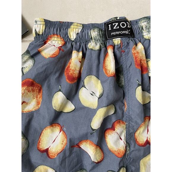 Izod Swim Swimwear Trunk Multicolor Print Swimsuit FLAW - Picture 6 of 11